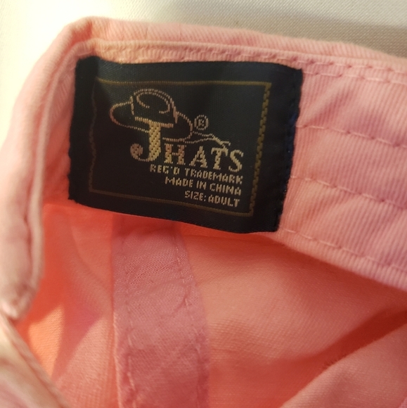 Pink Surf Style Baseball Hat. Velcro Strap Cap. - Picture 4 of 4